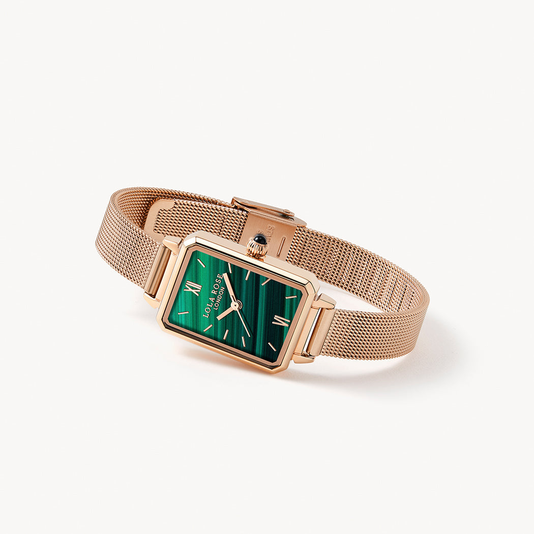 Ms Lola Malachite Textured Watch