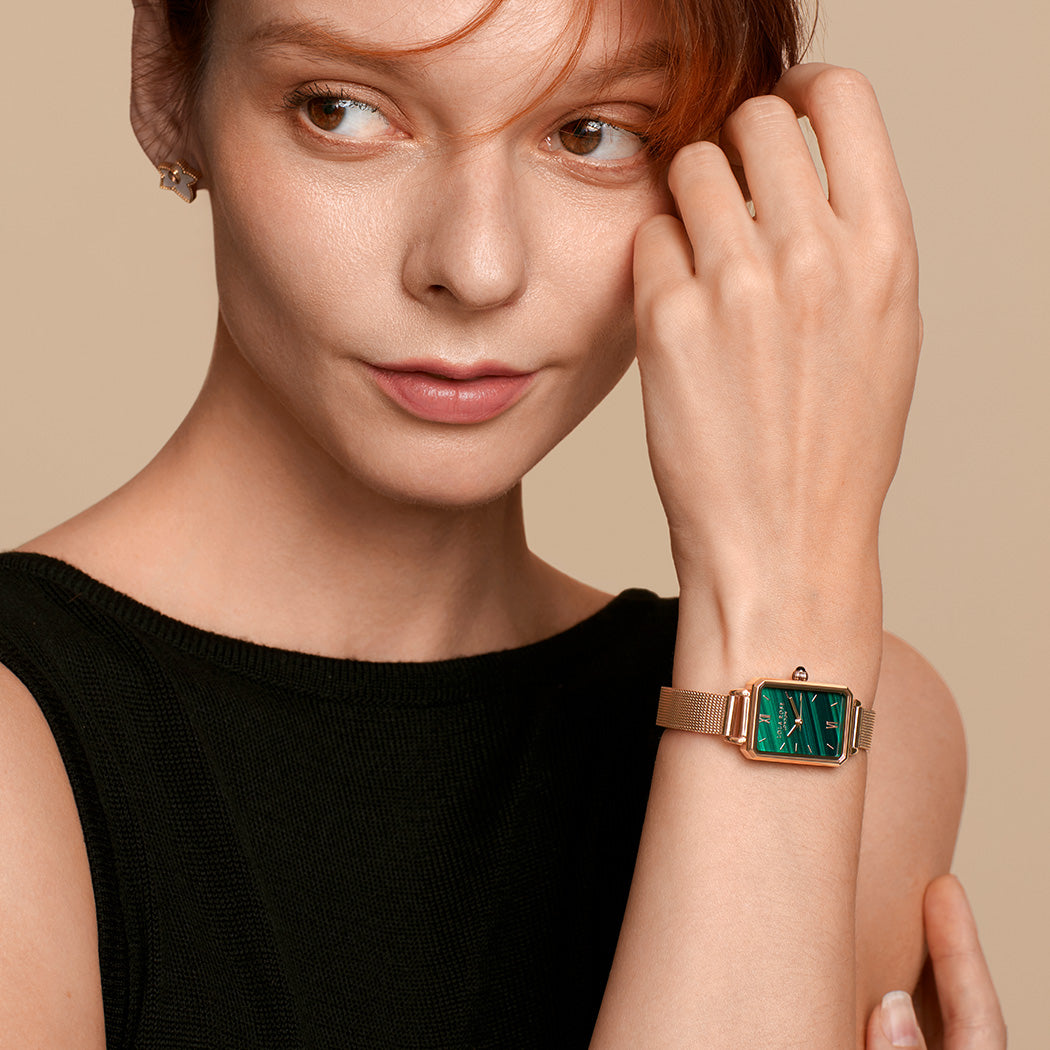 Ms Lola Malachite Textured Watch