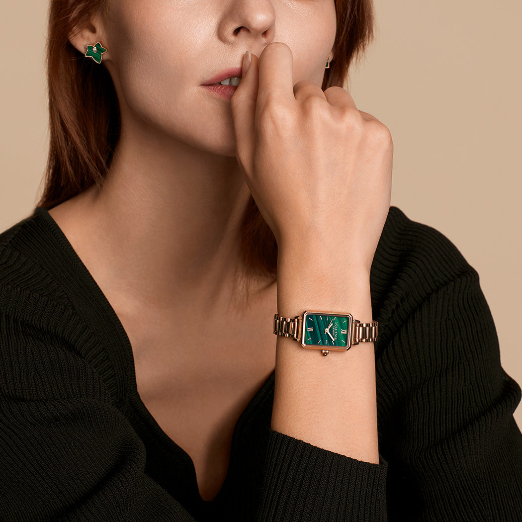 Ms Lola Malachite Textured Watch