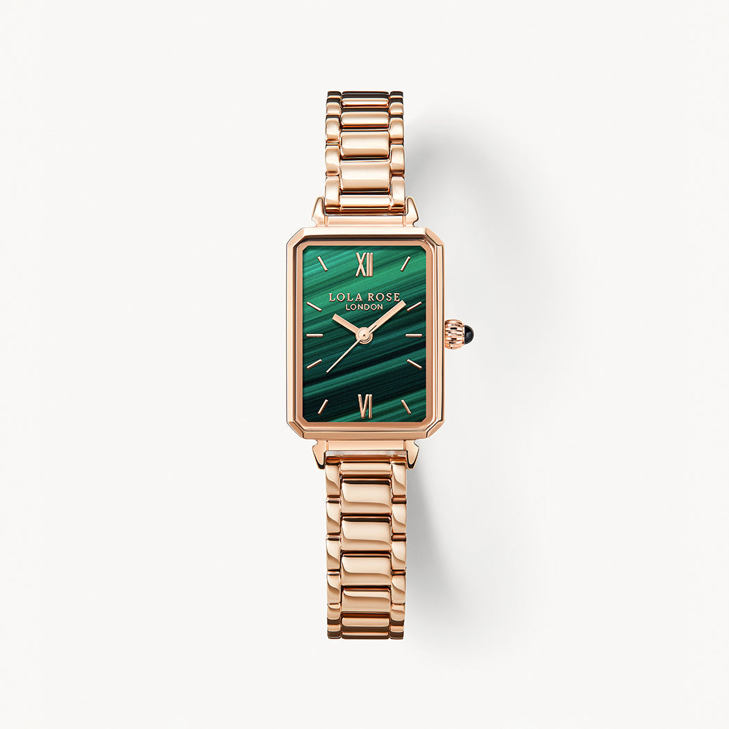 Ms Lola Malachite Textured Watch