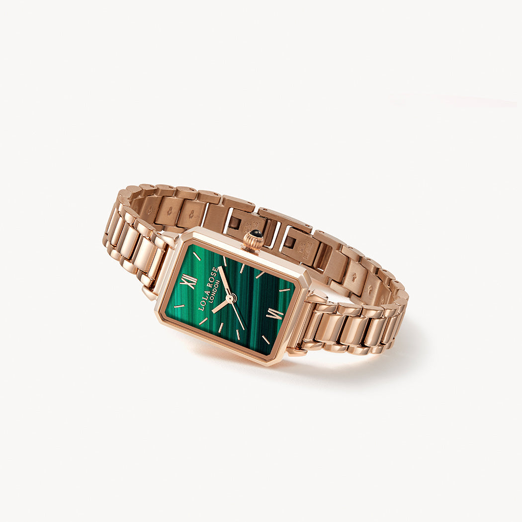 Ms Lola Malachite Textured Watch