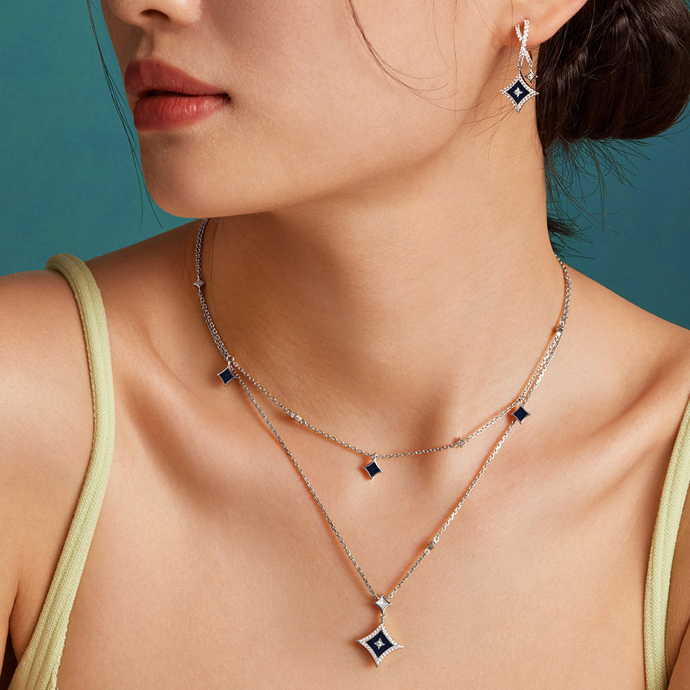 Starry Blue Sandstone Earrings