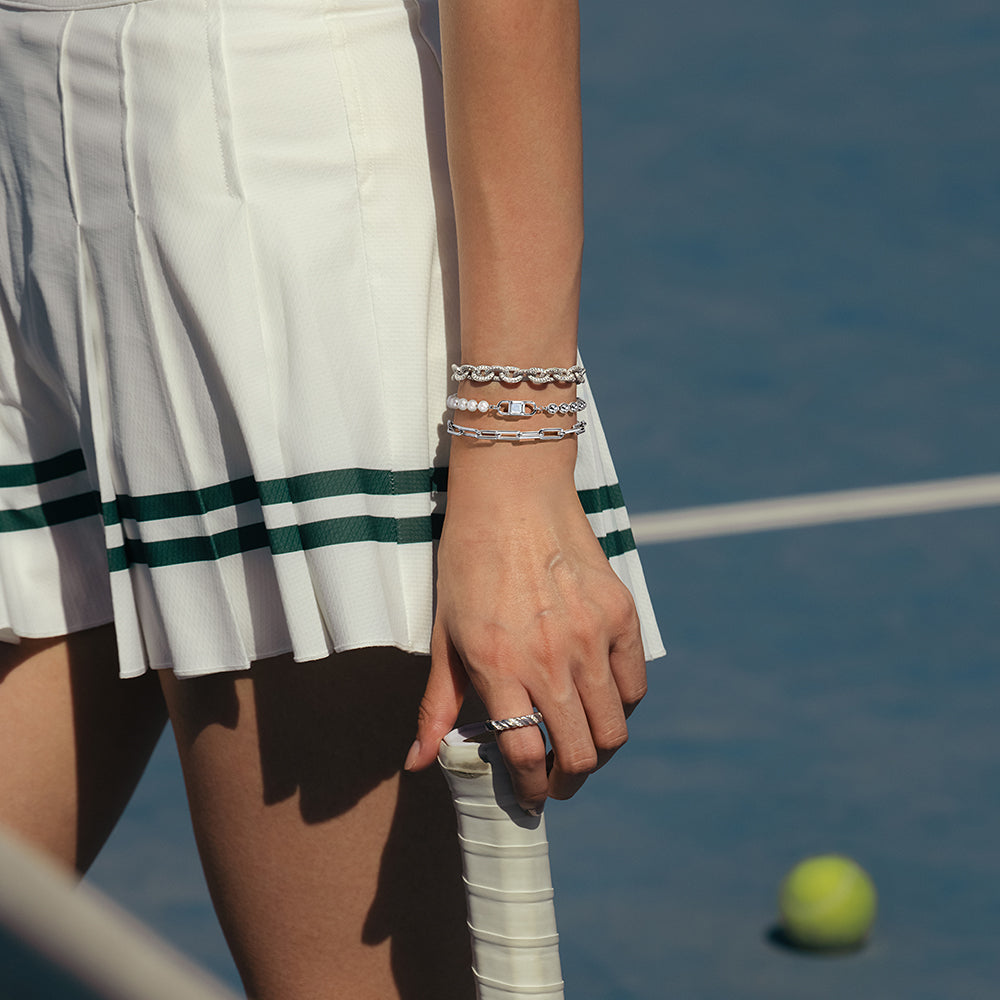 Urban Pearl  & Mother-of-Pearl Bracelet