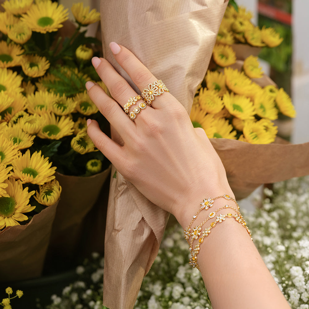 Daisy Mini Band Ring