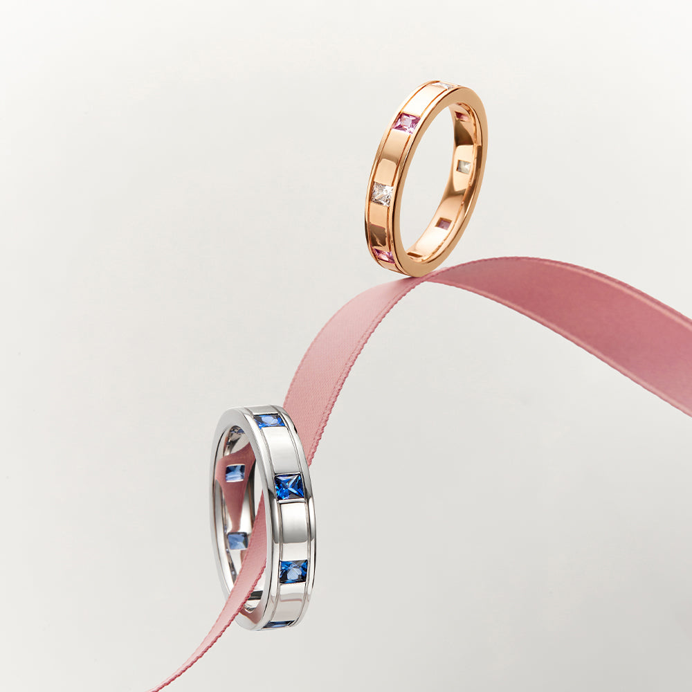 Full of Love Blue Gem Ring