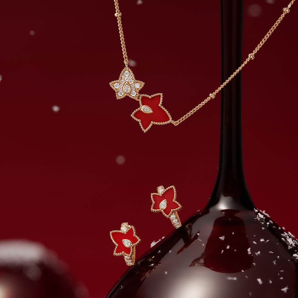 Ivy Carnelian Bead Earrings