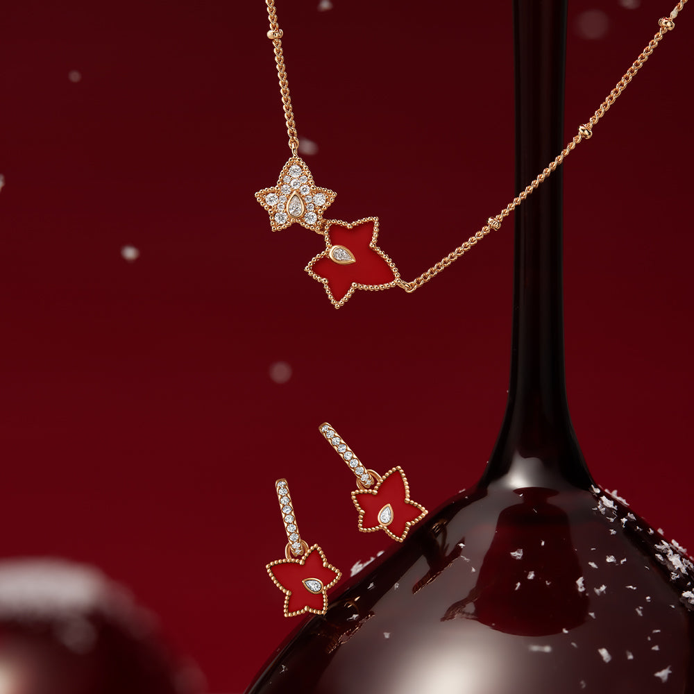 Ivy Carnelian Bead Earrings