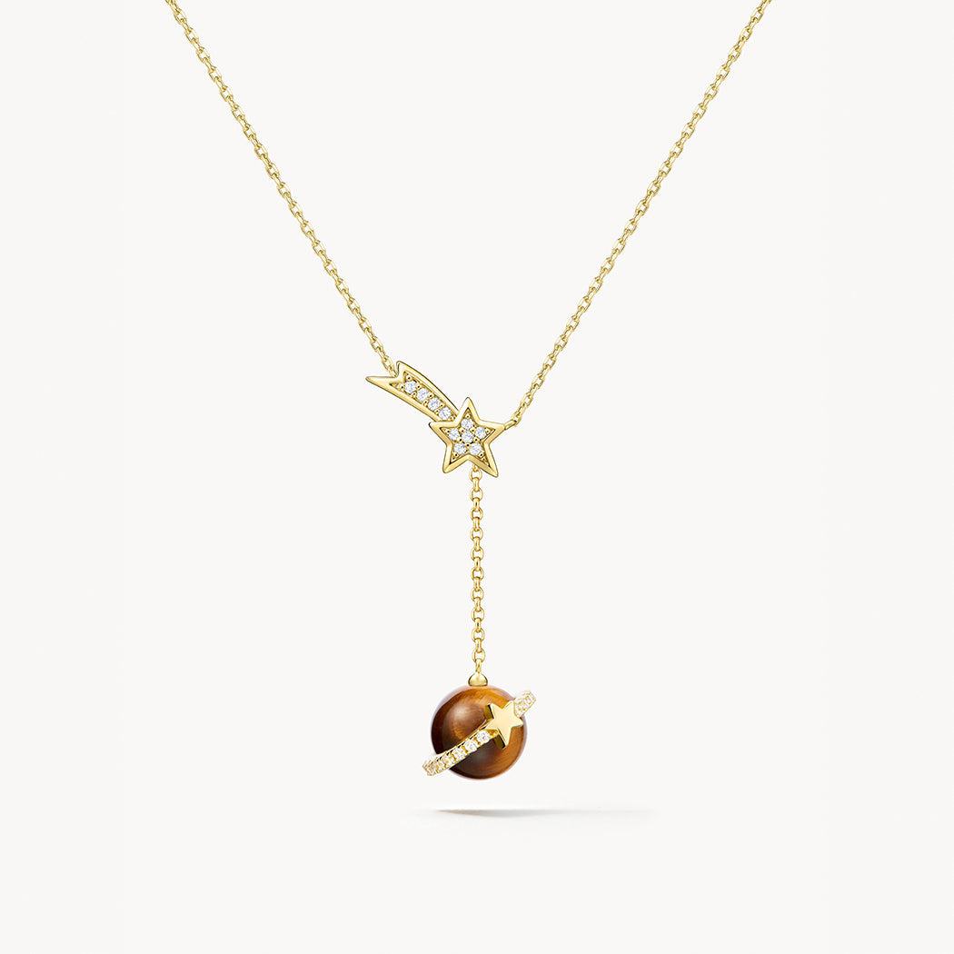 Heliocentric Tiger's Eye Necklace