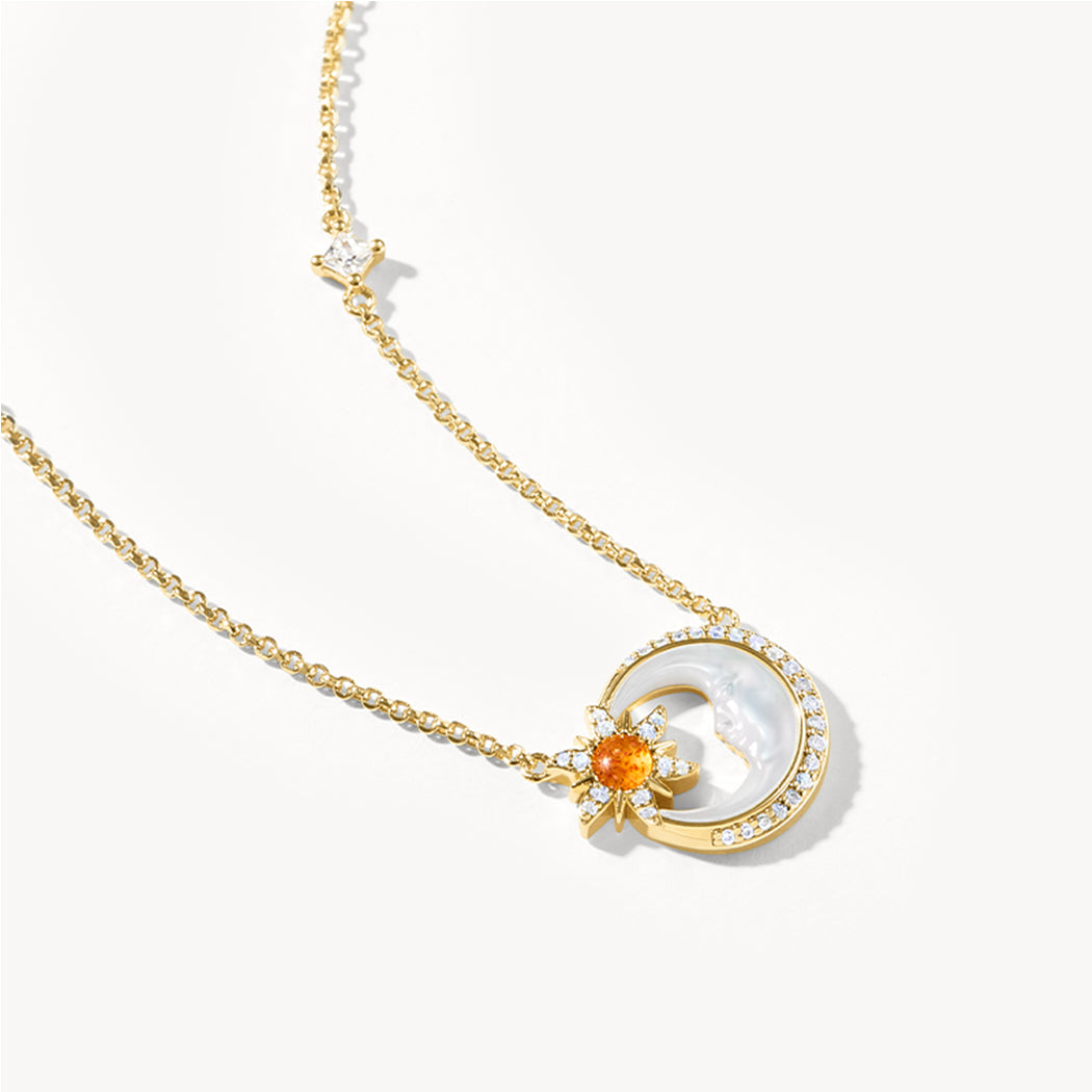 Astrology Mother-of-Pearl Necklace