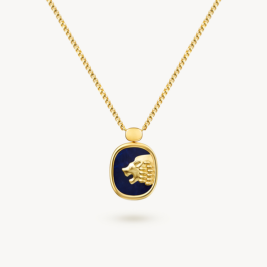 Lion Lapis Lazuli Necklace