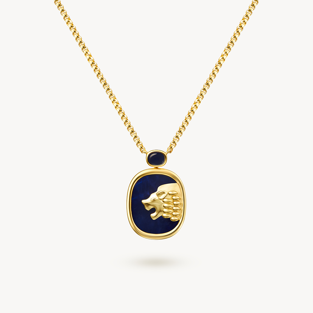 Lion Lapis Lazuli Necklace