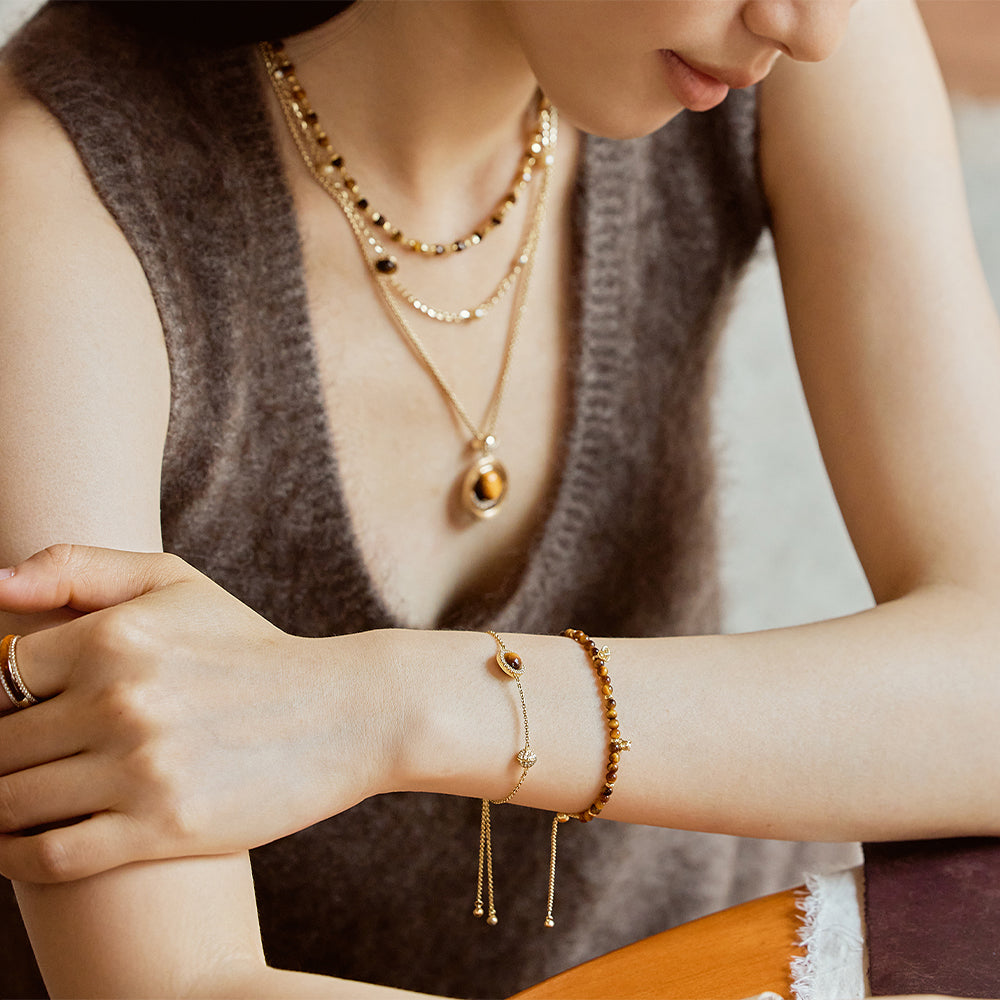 Heliocentric Tiger's Eye Bracelet