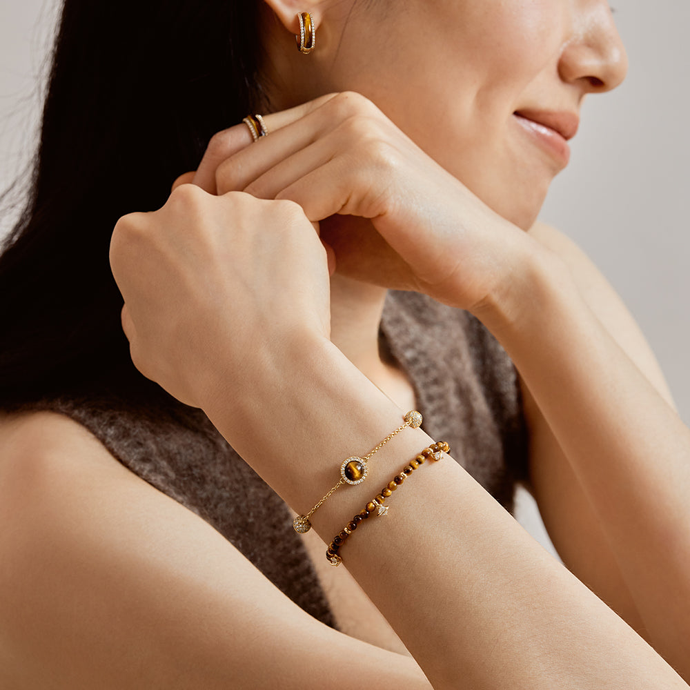 Heliocentric Tiger's Eye Ring