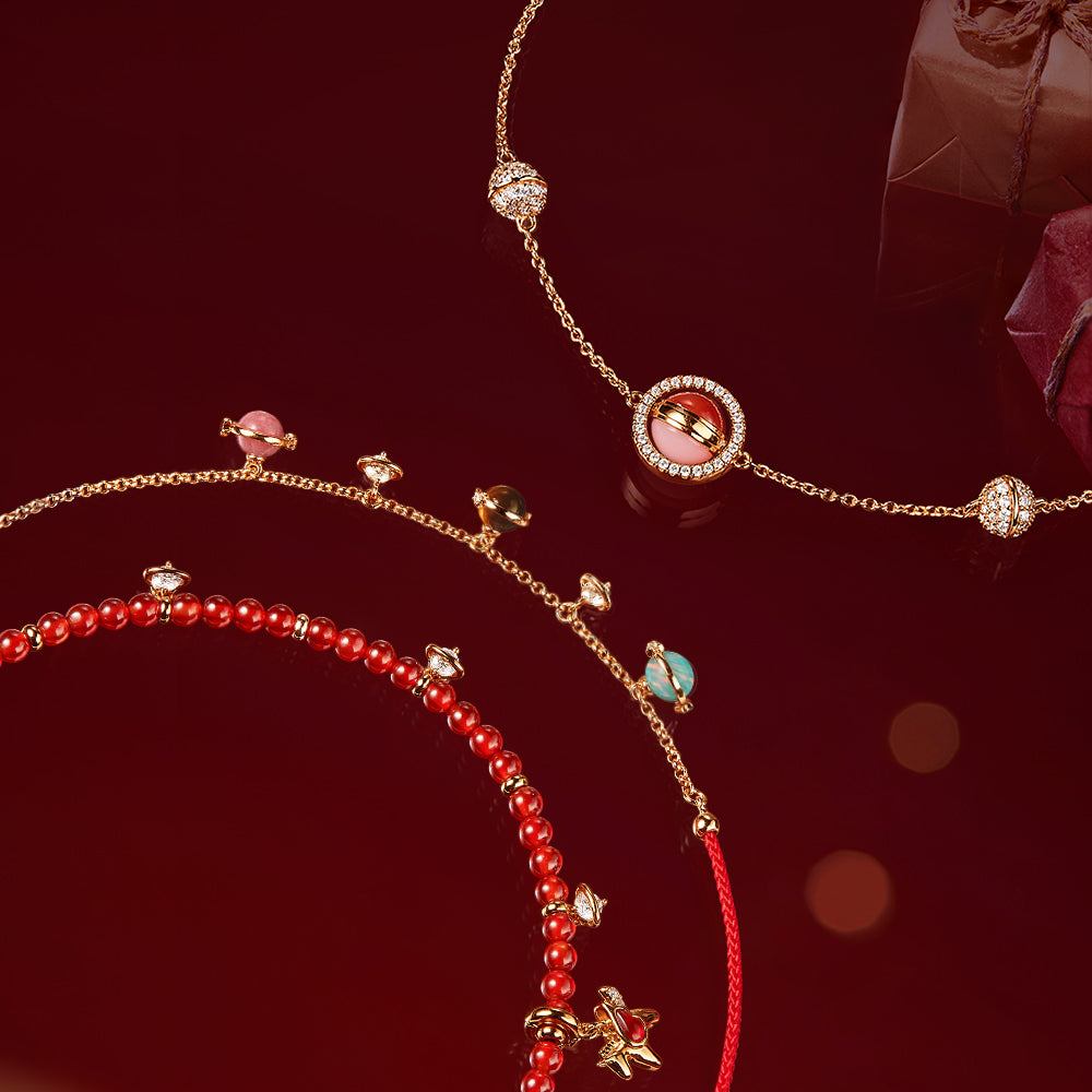 Heliocentric Pearl Bracelet