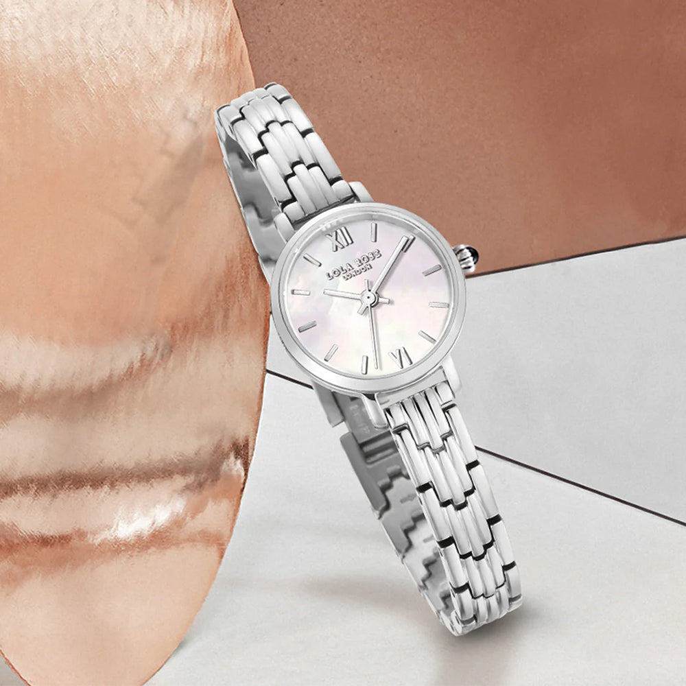 Golden Halo Silver Mother of Pearl Watch