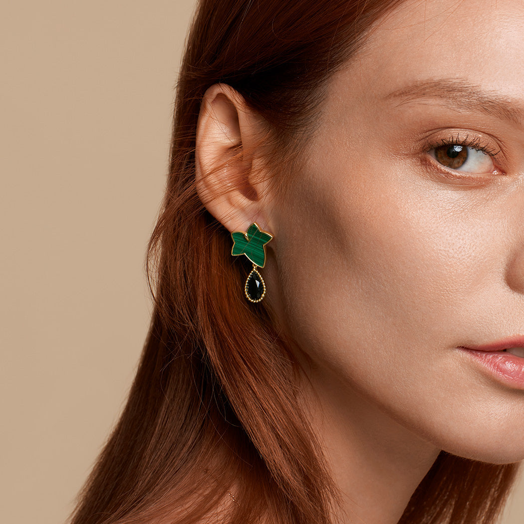 Ivy Malachite Earrings