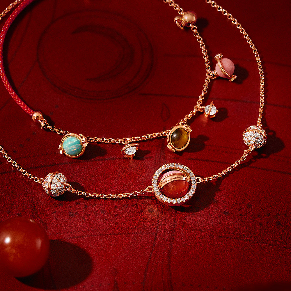 Heliocentric Pearl Bracelet