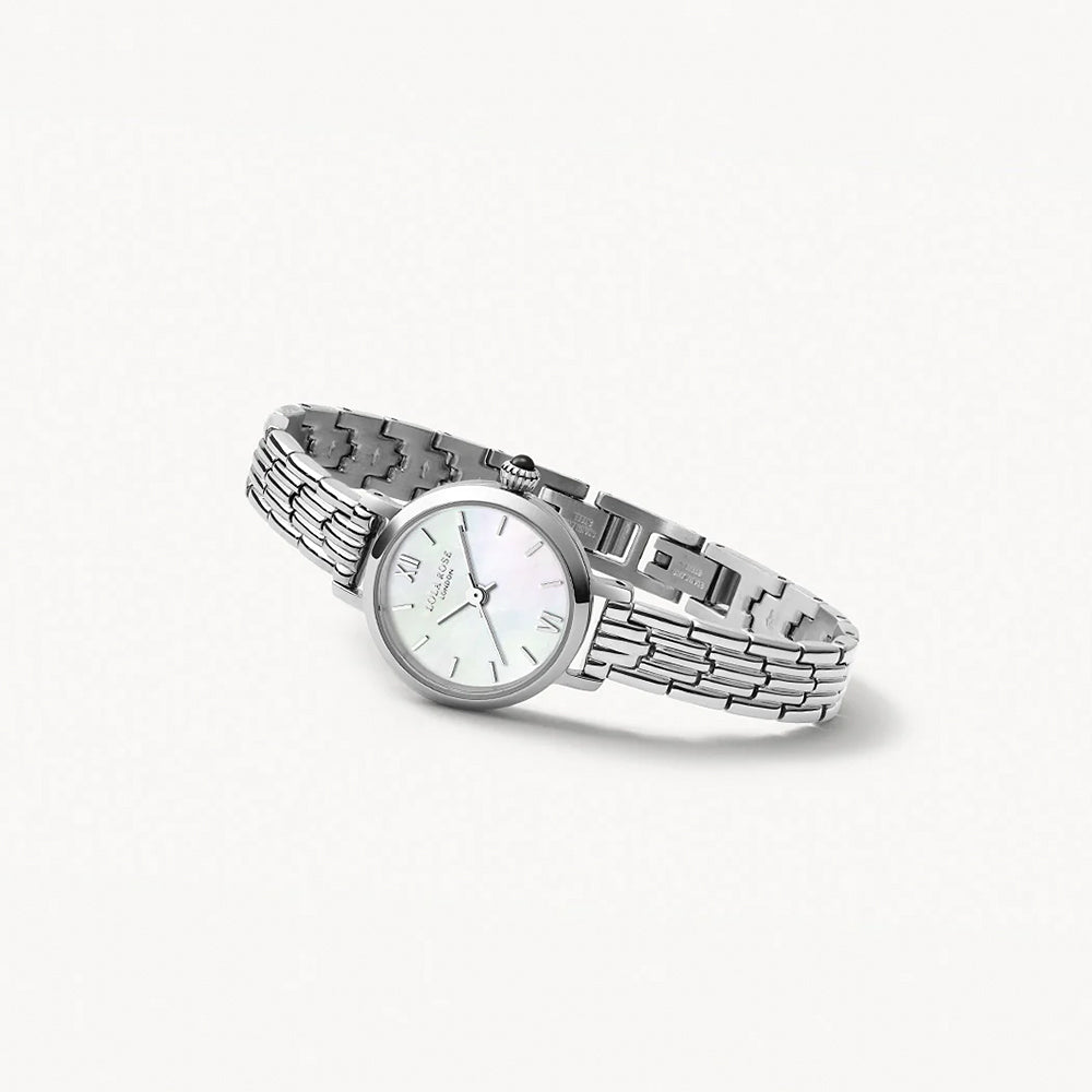 Golden Halo Silver Mother of Pearl Watch