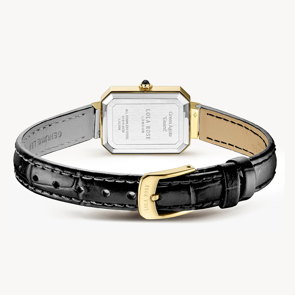 Ms Lola Malachite watch with Zirconia