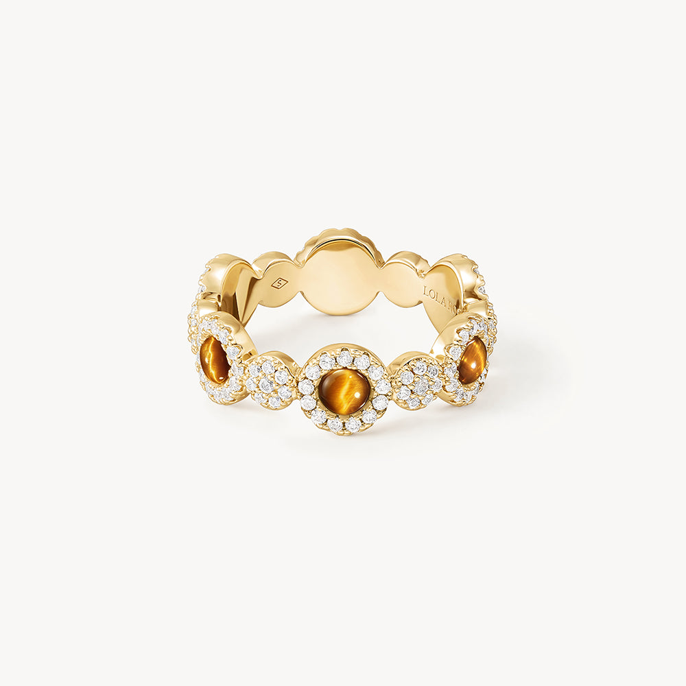 Heliocentric Tiger's Eye Ring