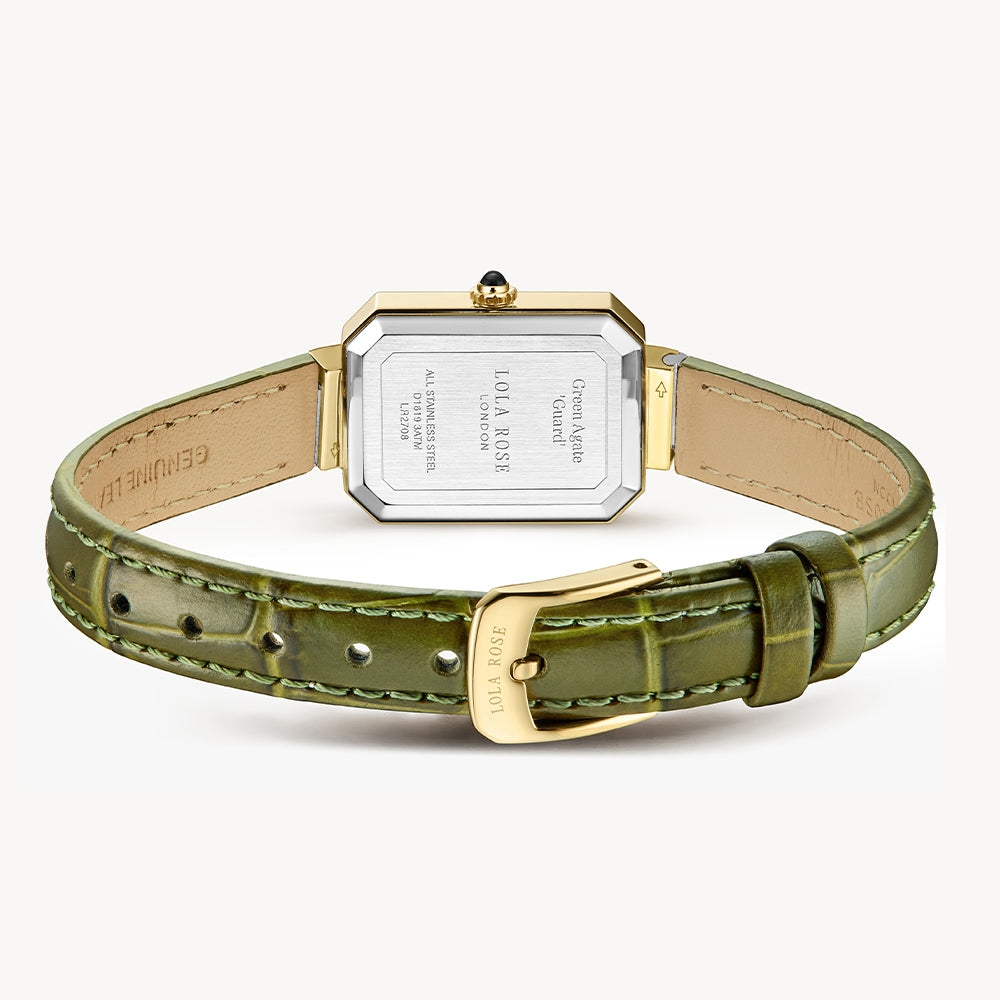 Ms Lola Green Onyx Watch with Zirconia