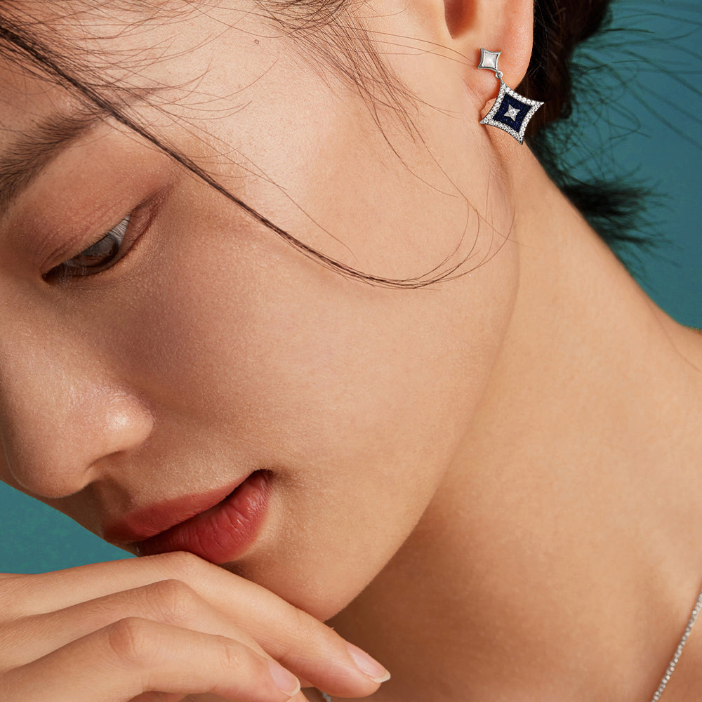 Starry Blue Sandstone Earrings