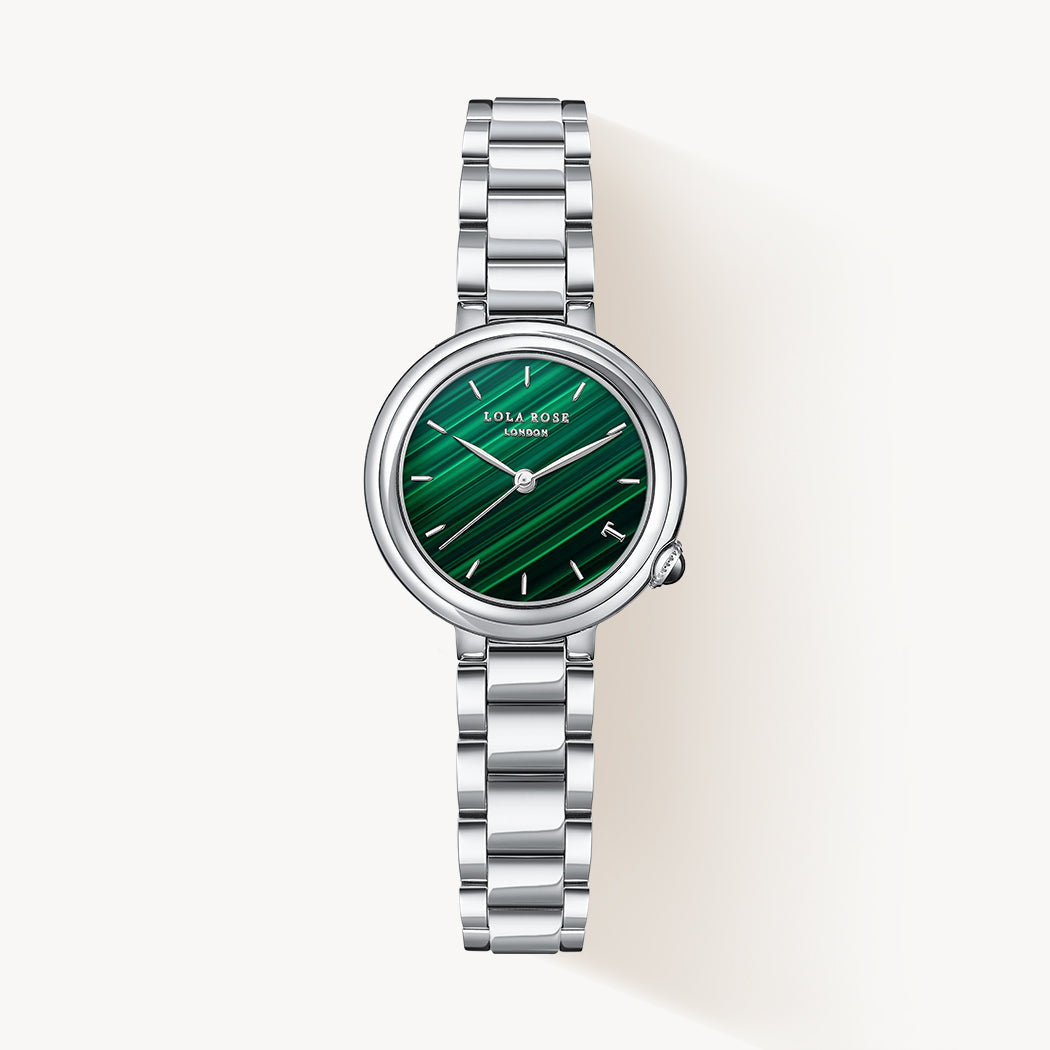 Tea-Time Malachite Watch