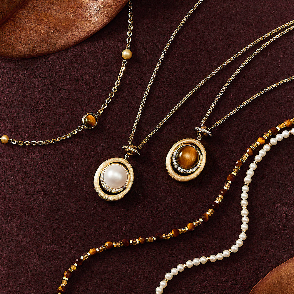 Heliocentric Tiger's Eye Necklace