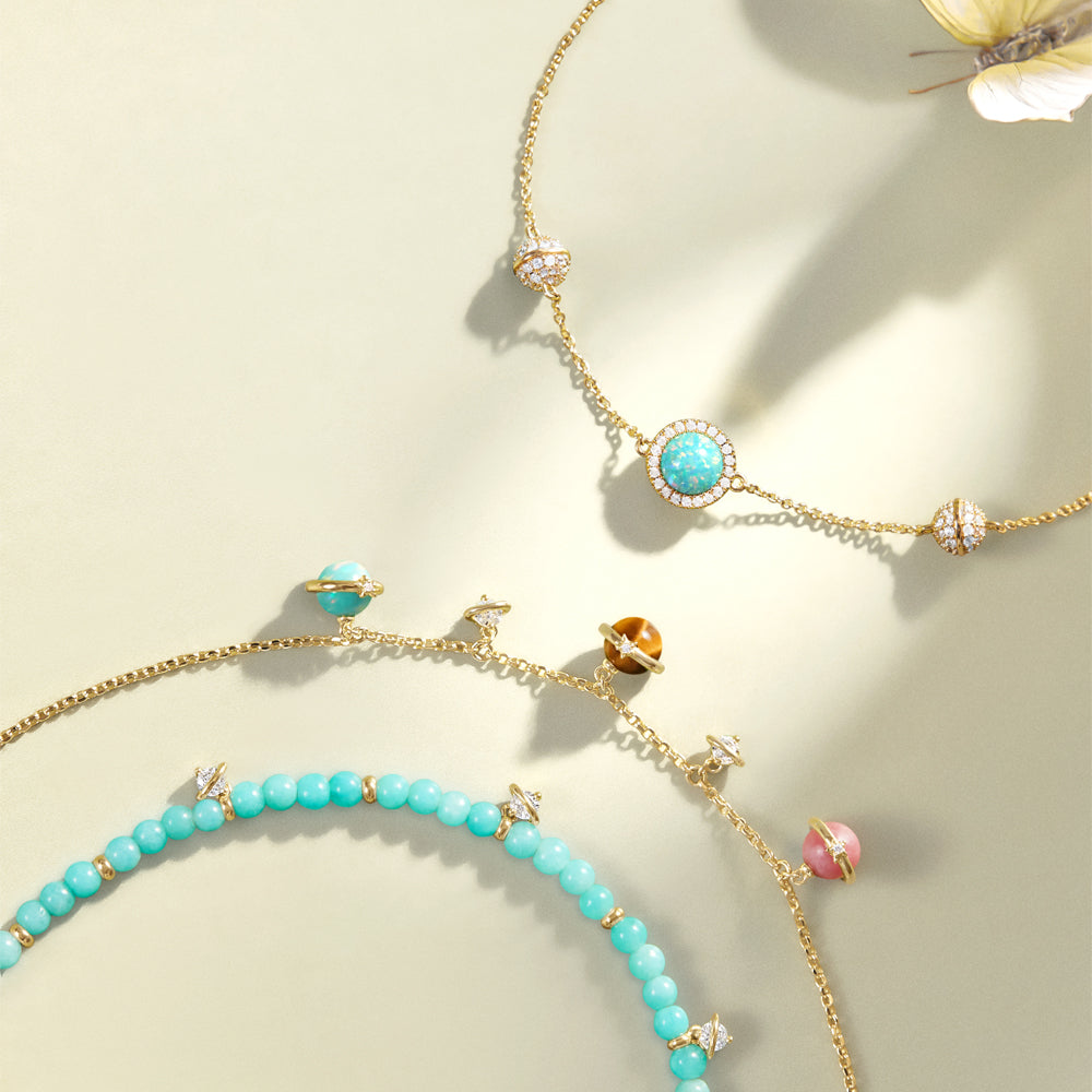 New Heliocentric Amazonite Bracelet