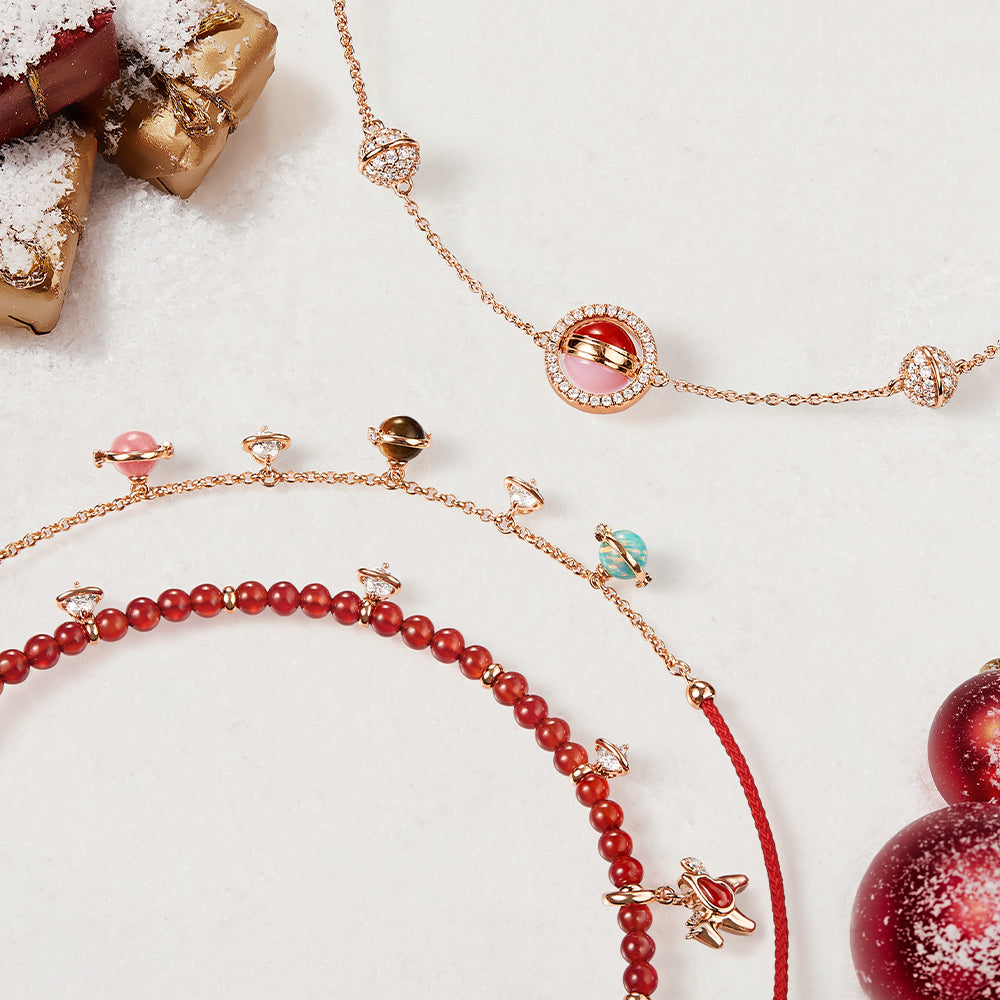 Heliocentric Pearl Bracelet