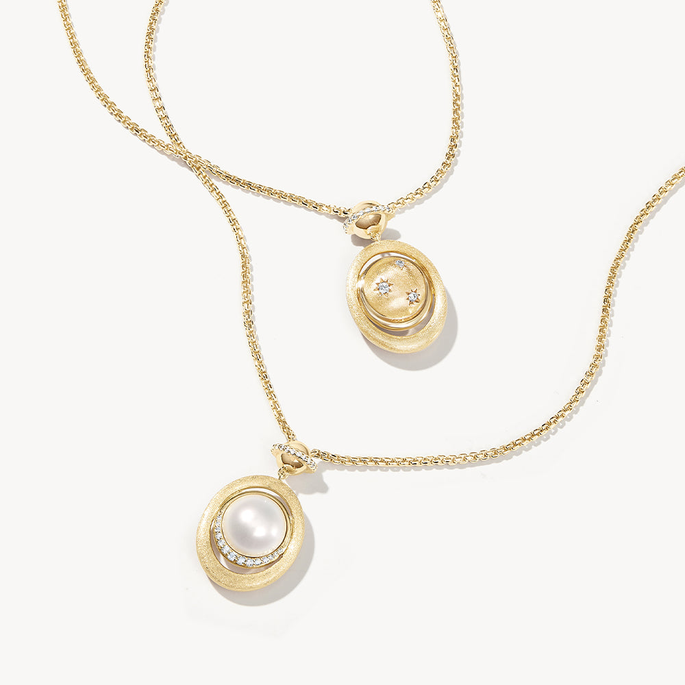 Heliocentric Mabe Pearl Necklace