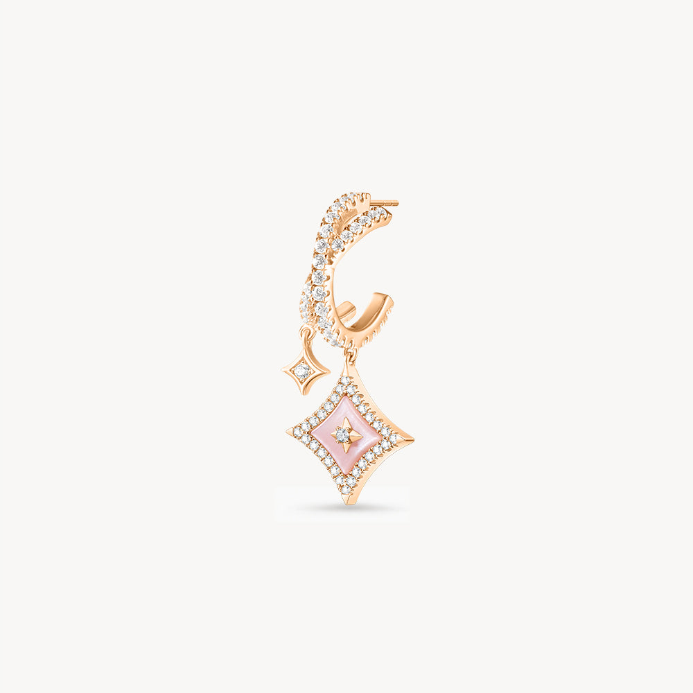 Starry Pink Mother of Pearl Starlight Earrings