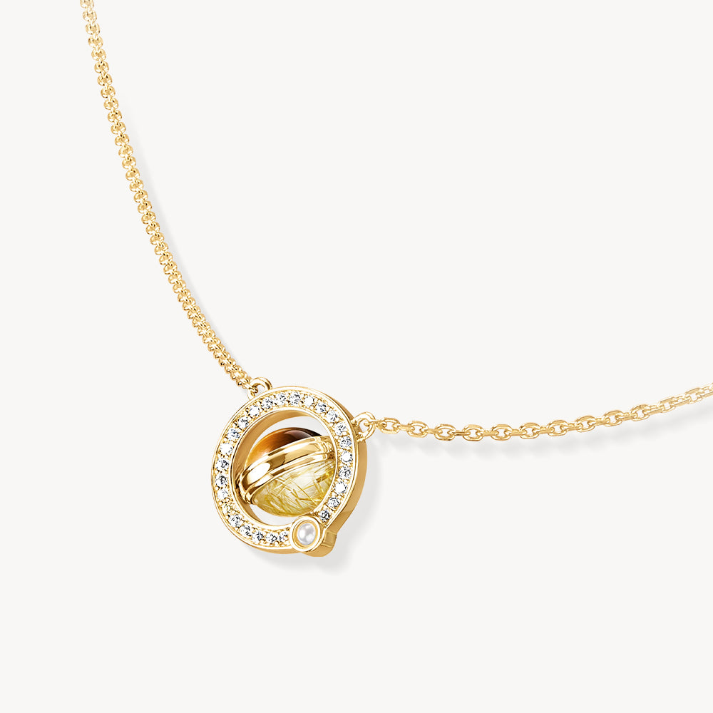 Heliocentric Tiger's Eye Necklace