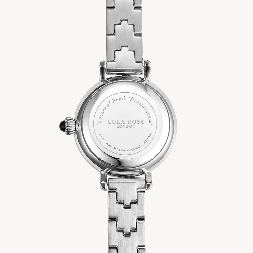 Golden Halo Silver Mother of Pearl Watch