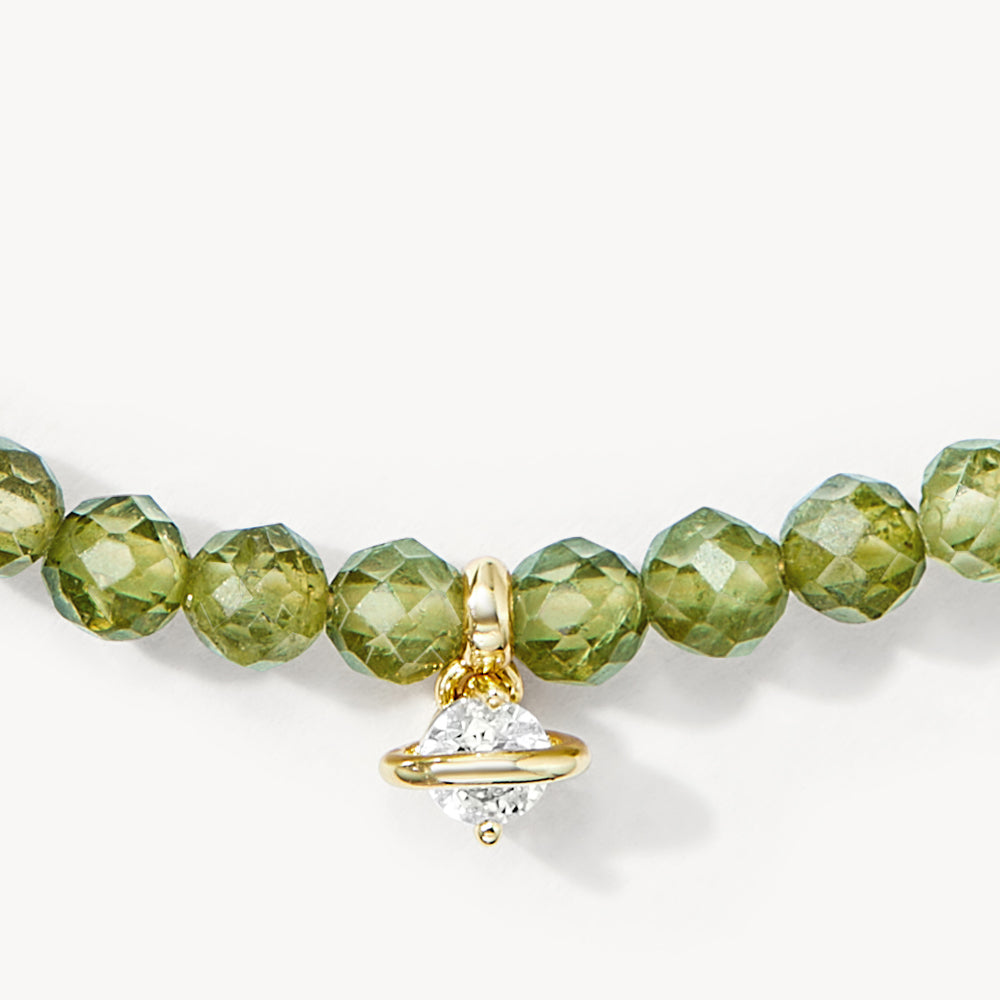 New Heliocentric Green Garnet Bracelet