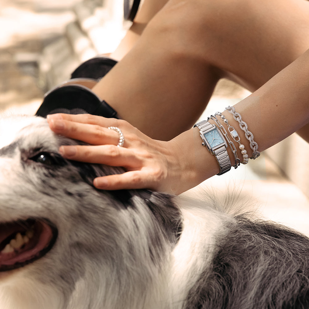 Urban Silver Cubic Bracelet