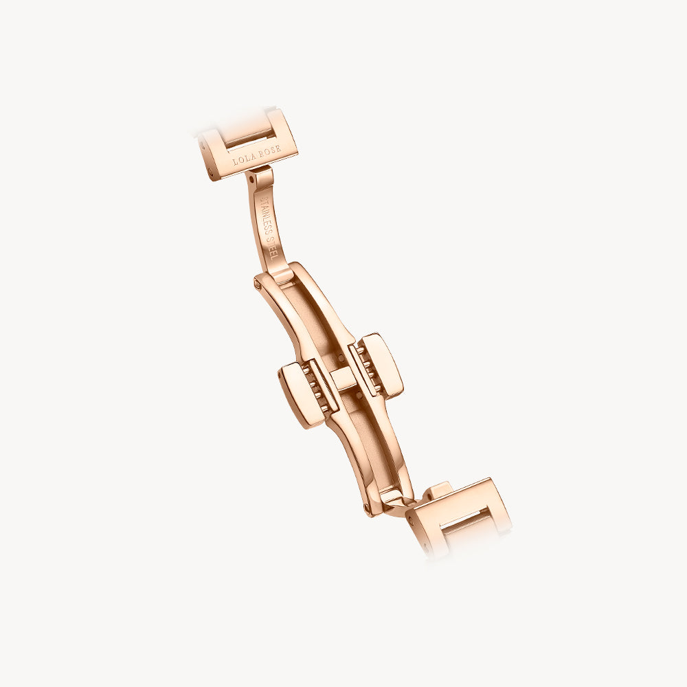 Tea-Time Malachite Watch With Rose Gold