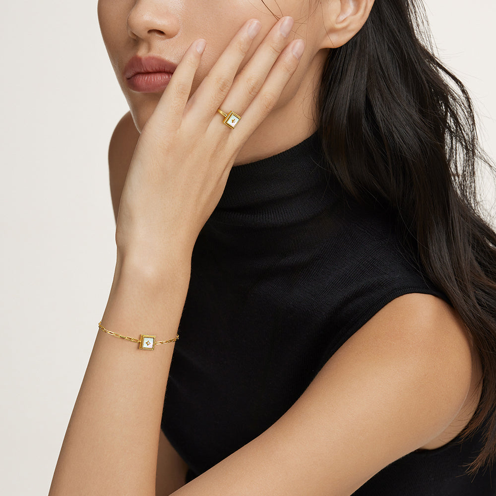 Gallery Mother-of-Pearl Stud Bracelet