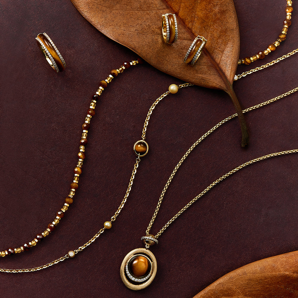 Heliocentric Tiger's Eye Necklace