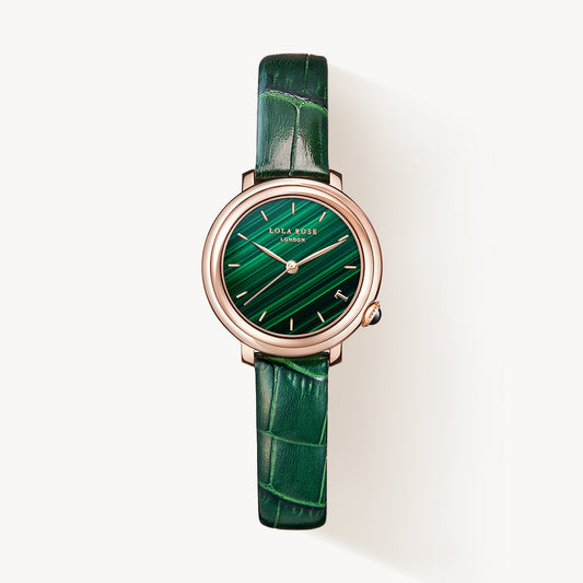 Tea-Time Malachite Watch