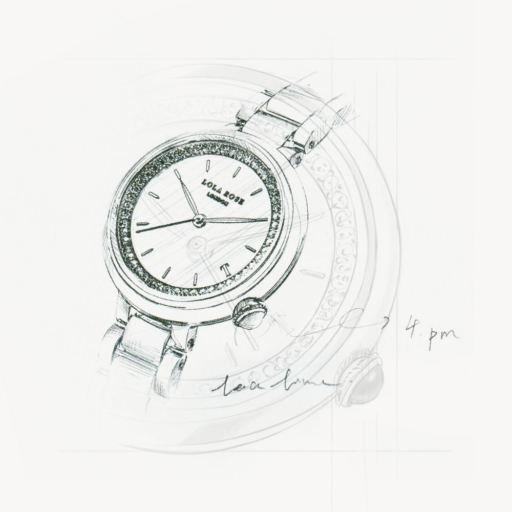 Tea-Time Malachite Watch With Rose Gold