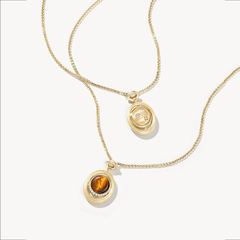 Heliocentric Tiger's Eye Necklace