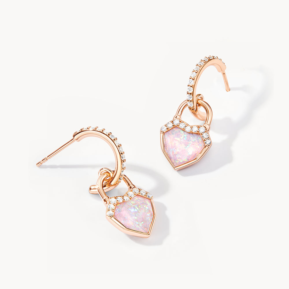 Heart & Lock Heart Lock Earrings