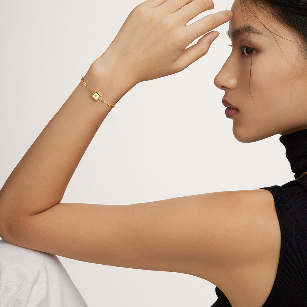 Gallery Mother-of-Pearl Stud Bracelet