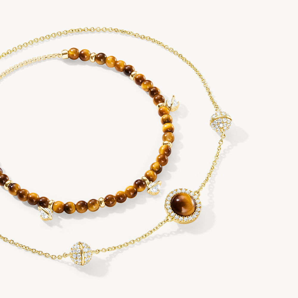 Heliocentric Tiger's Eye Bracelet