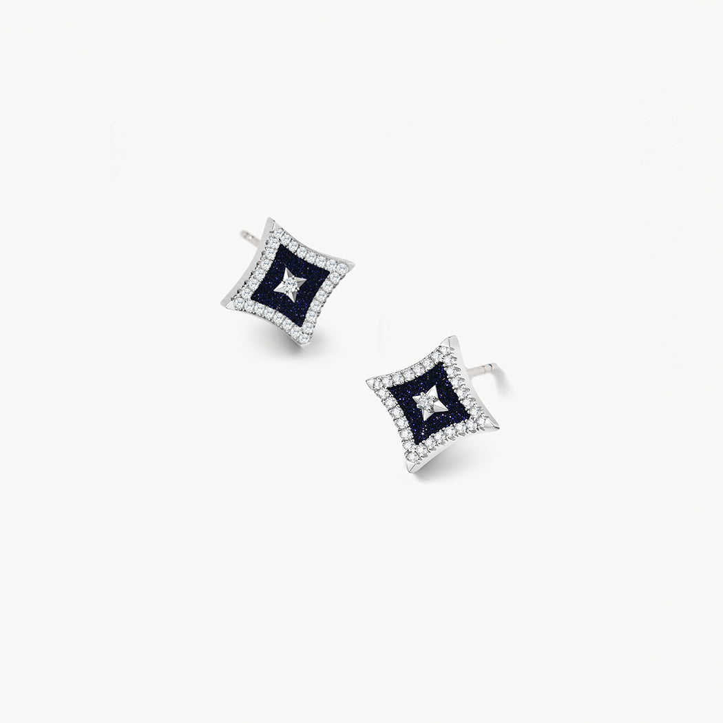 Starry Blue Sandstone Earrings