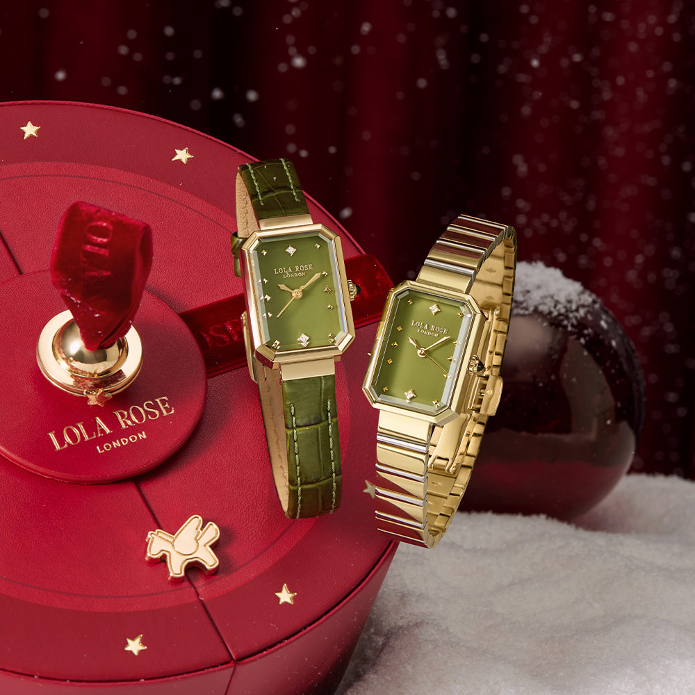 Ms Lola Green Onyx Watch With Two Strap Set
