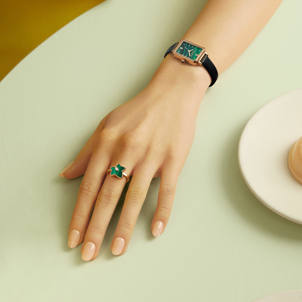 Ivy Malachite Ring