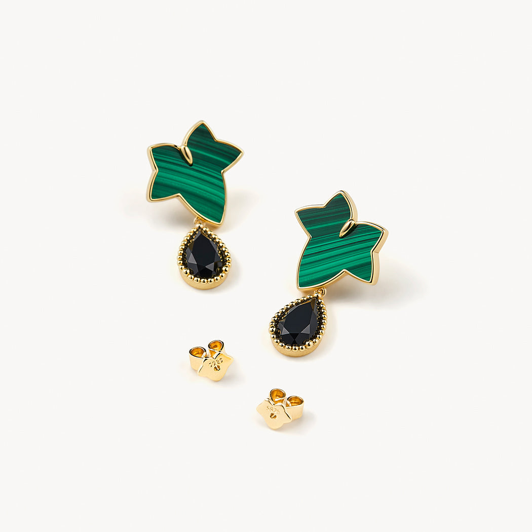 Ivy Malachite Earrings