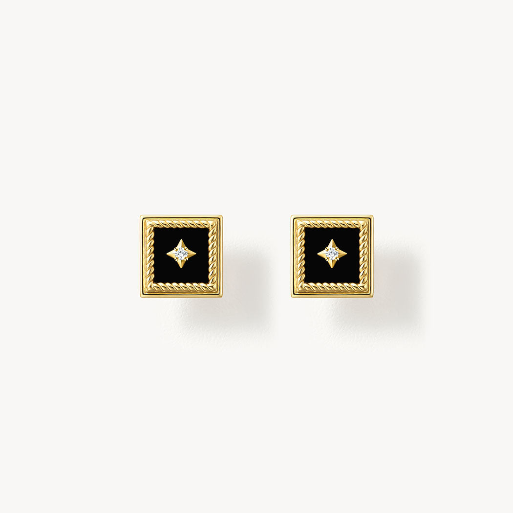 Gallery Black Onyx Stud Earrings